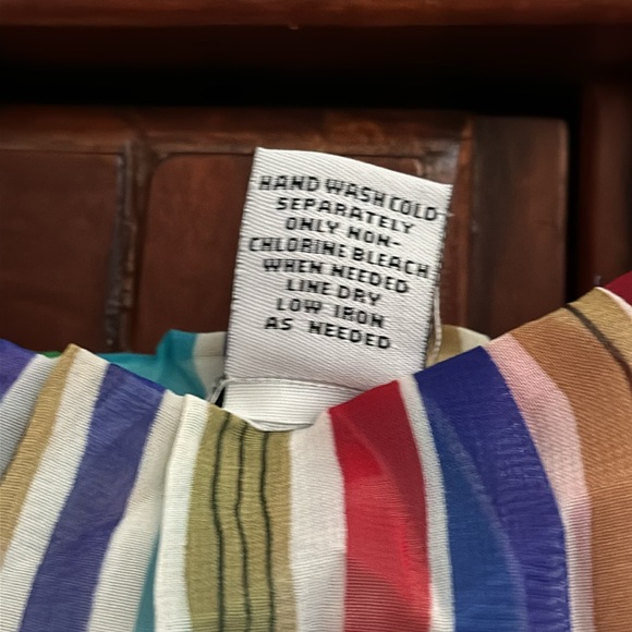 Amanda Lane Accordion Pleated Rainbow Maxi Dress - Picture 10 of 12